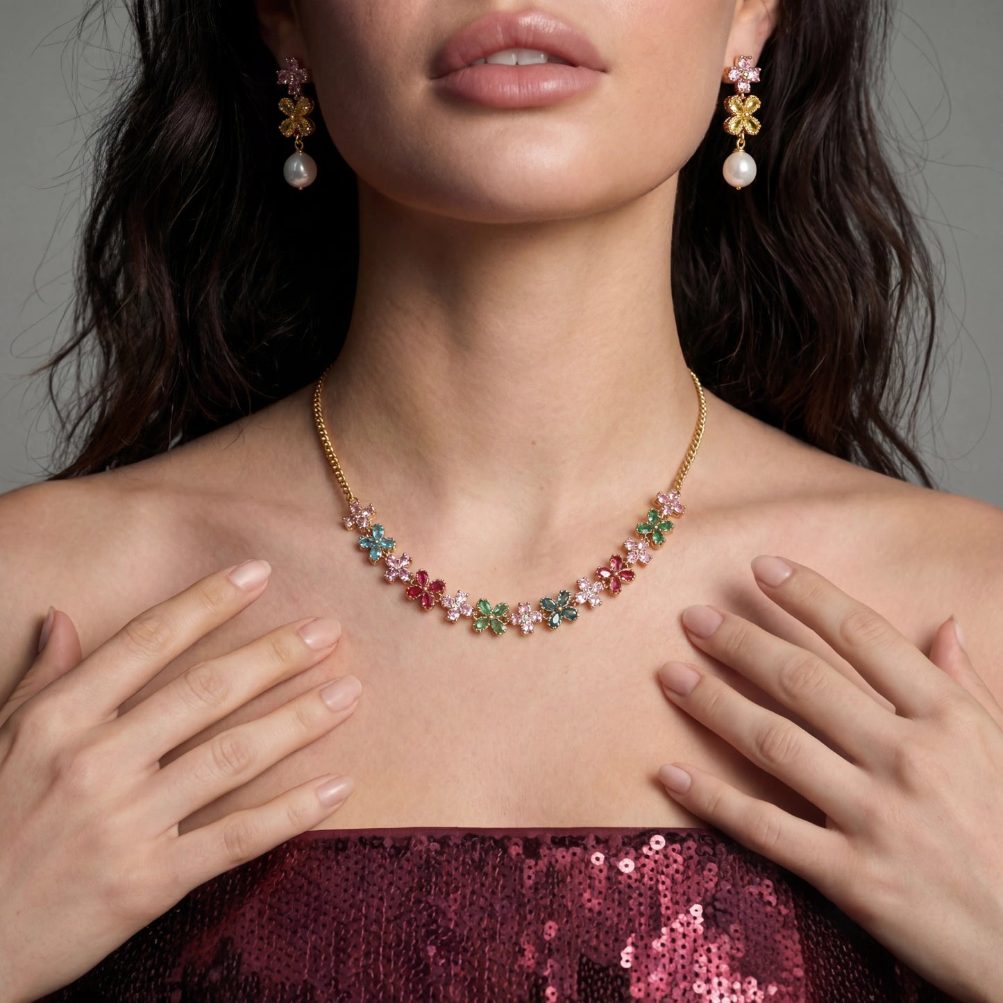 Garden Bloom Jewelry Set | Anniro