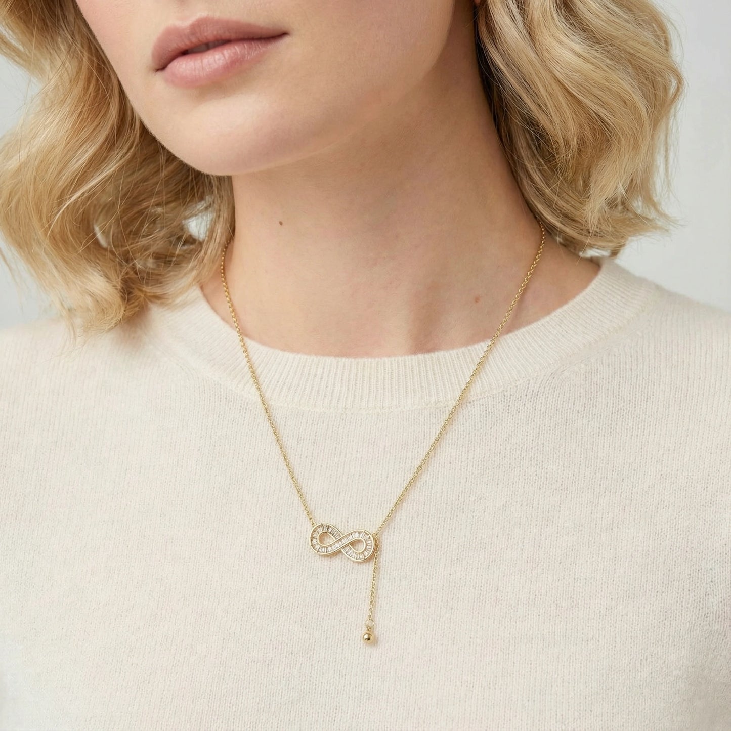 Infinity Sparkle Necklace | Anniro