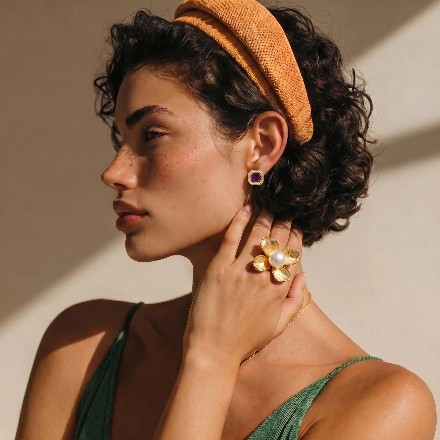 Blooming Pearl Statement Ring | Anniro