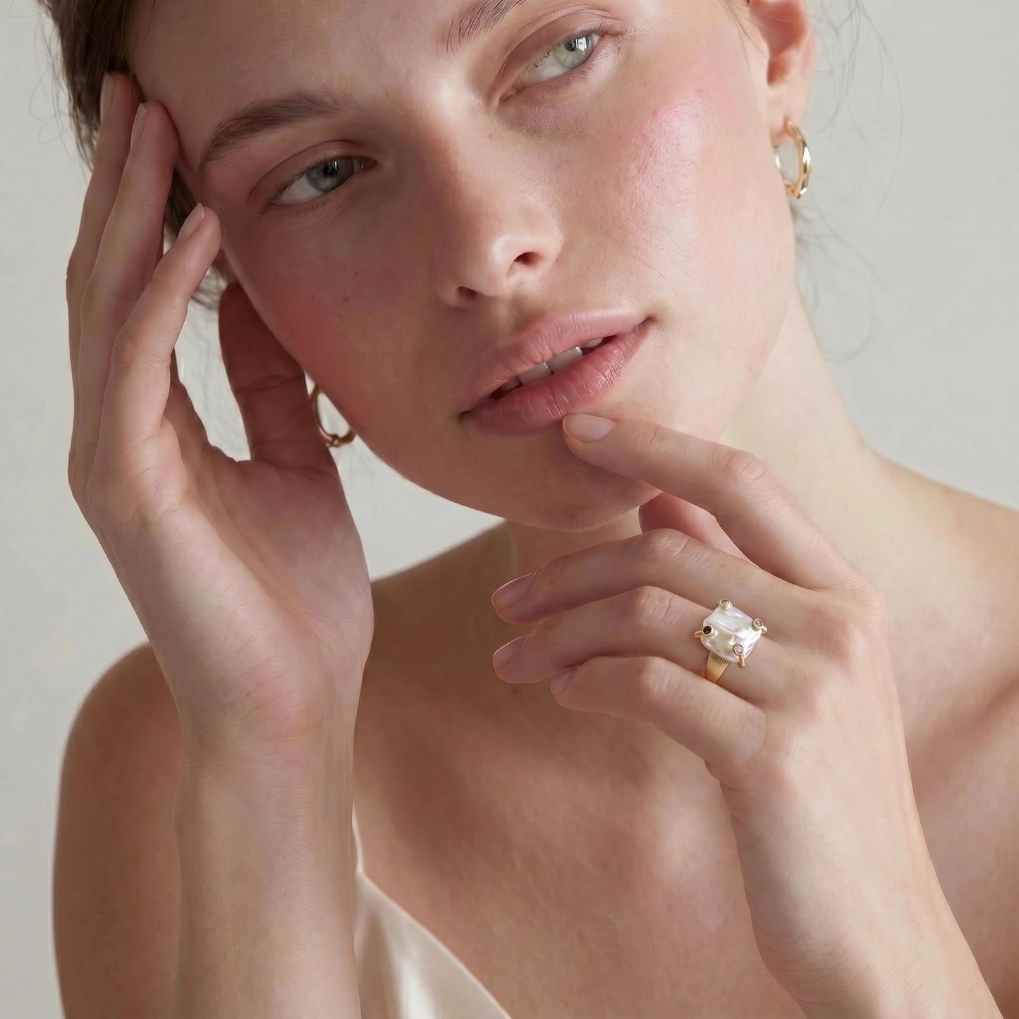 Baroque Pearl Statement Ring | Anniro