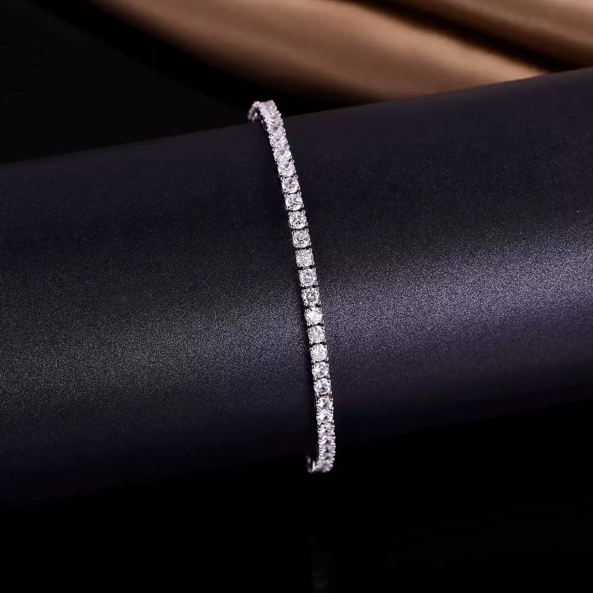 Crystal Bow & Tennis Bracelet Stack Set | Anniro