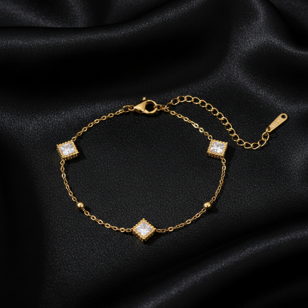 Bracelet Full View Black Silk