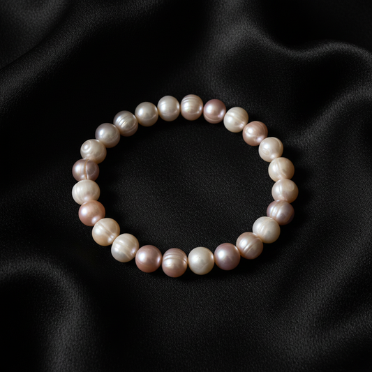 Mixed Pearl Stretch Bracelet - Freshwater Pearl Bracelet | ANNIRO Jewelry