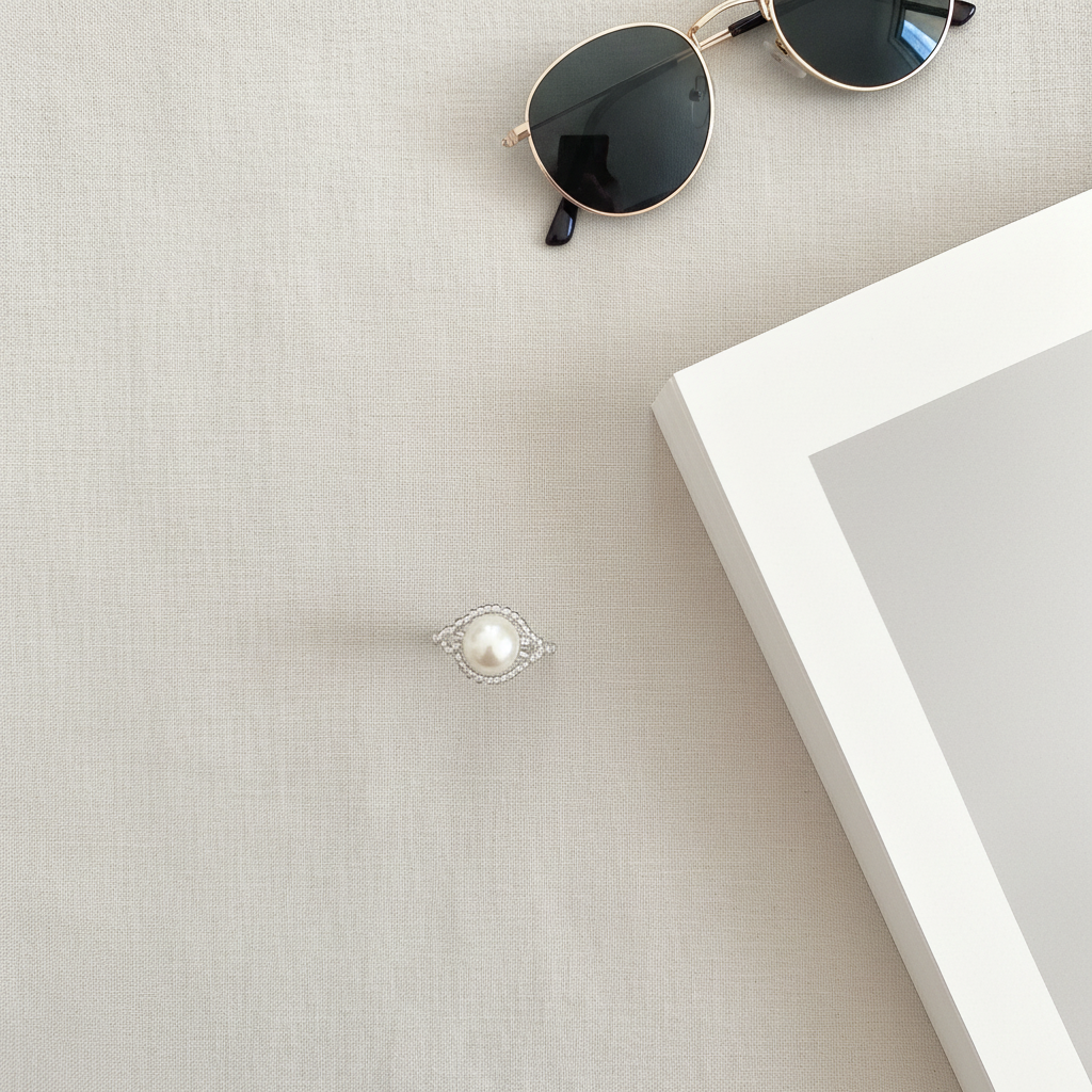 Hand-Woven Pearl Ring - Freshwater Pearl Ring | ANNIRO Jewelry