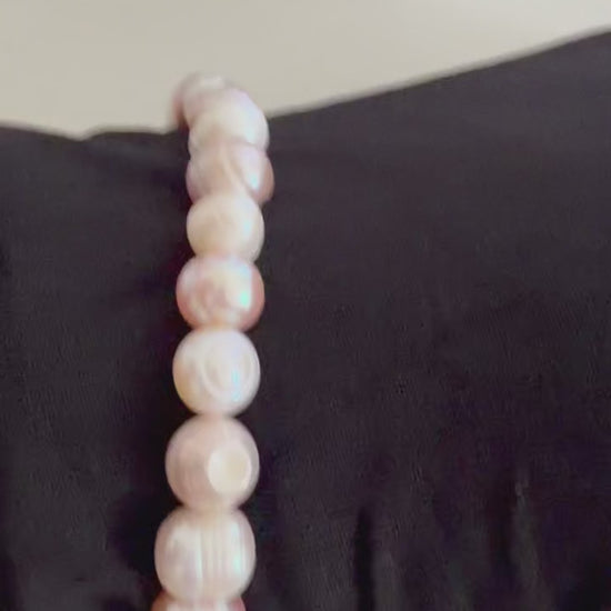 Mixed Pearl Stretch Bracelet - Freshwater Pearl Bracelet | ANNIRO Jewelry
